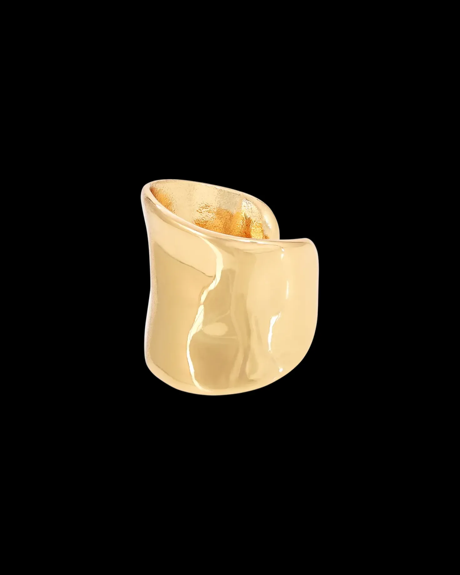 Anneau pour oreille - Hammered Gold