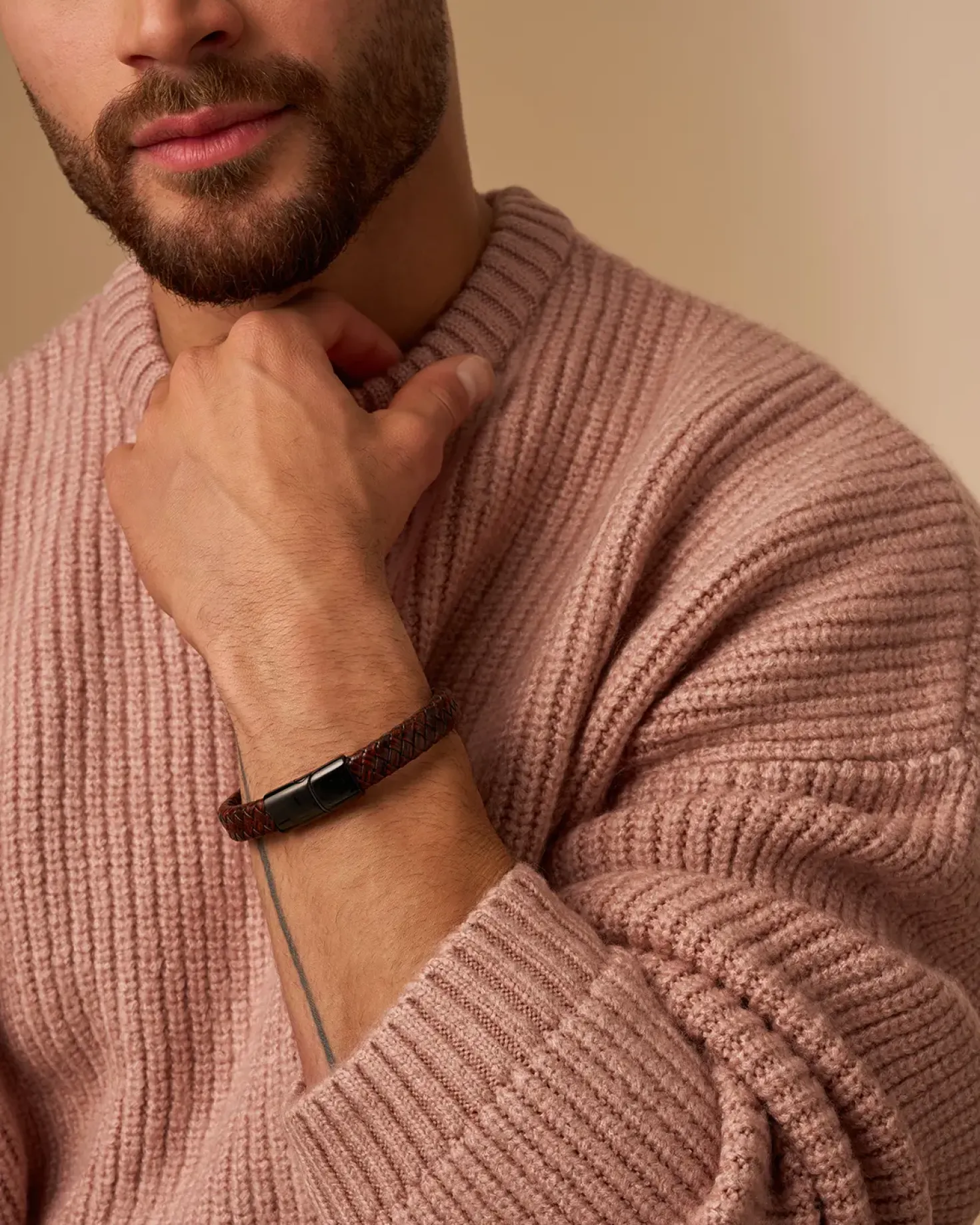 Bacelet pour homme - Braided Leather