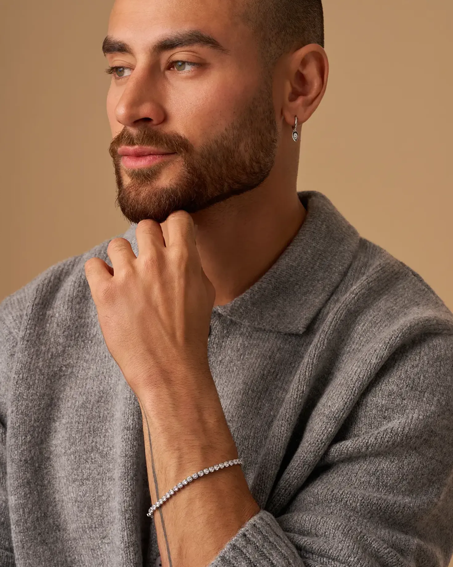 Bacelet pour homme - Sparkling Zirconia