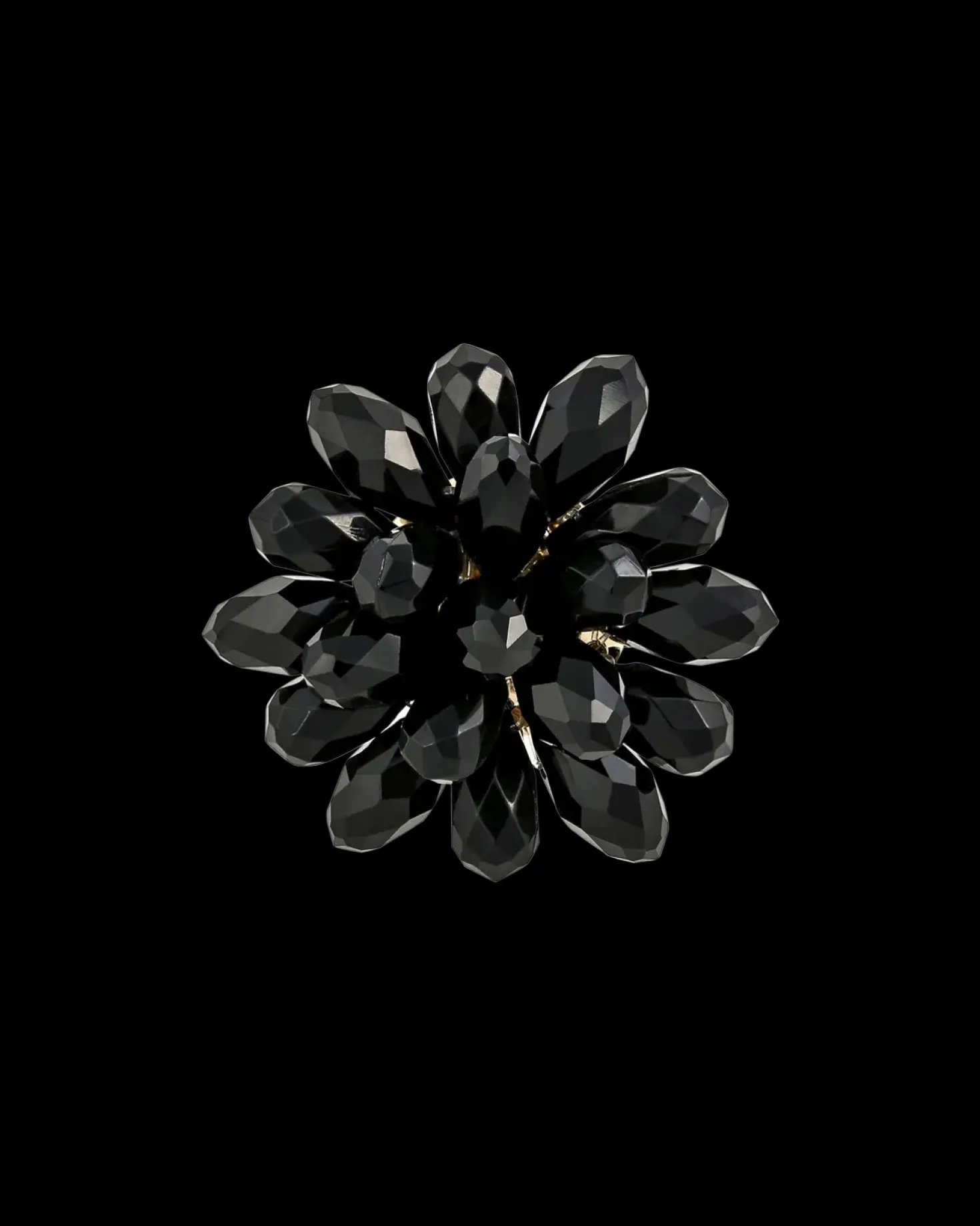 Bague - Black Flower