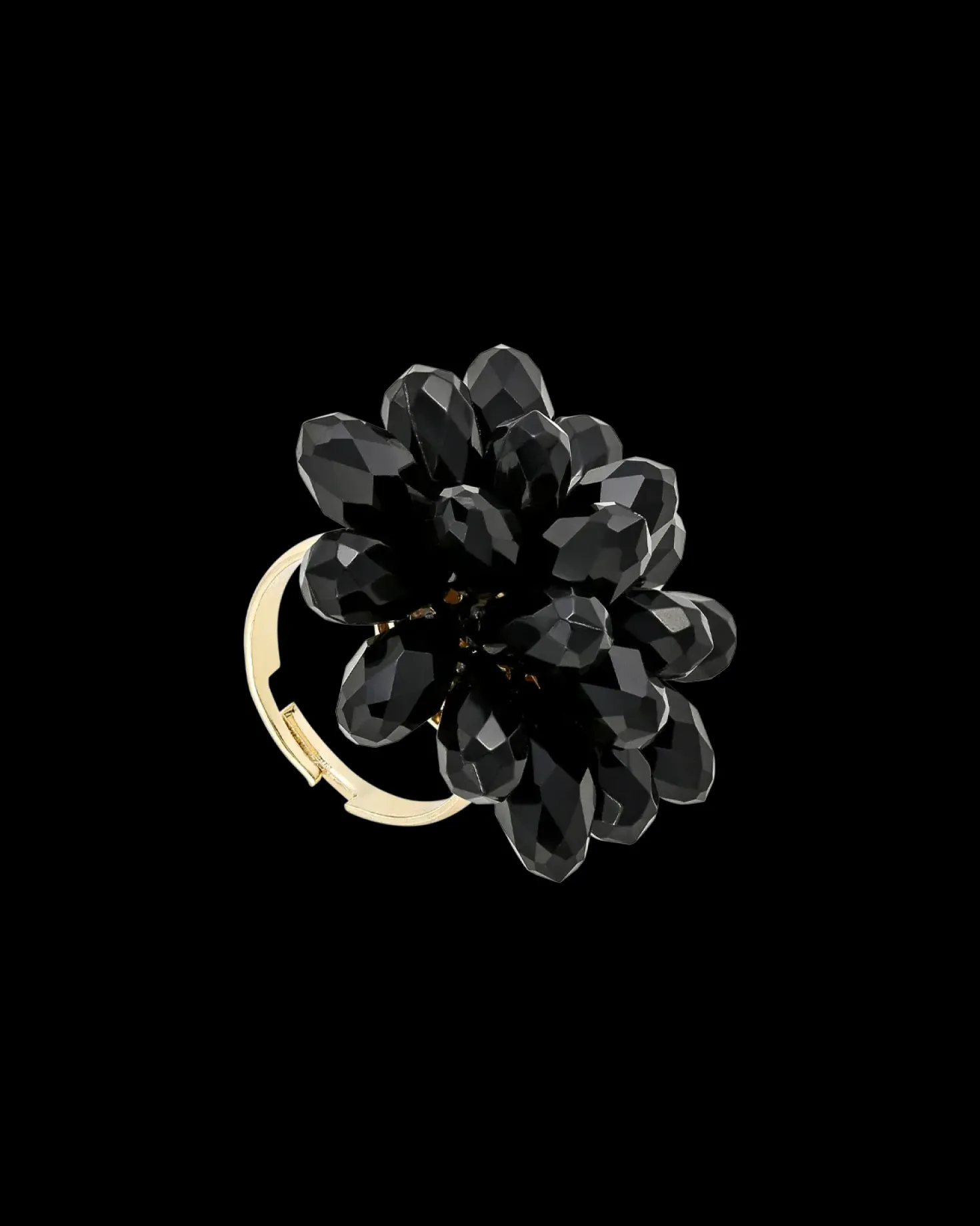 Bague - Black Flower