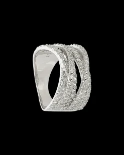 Bague - Crossed Silver
