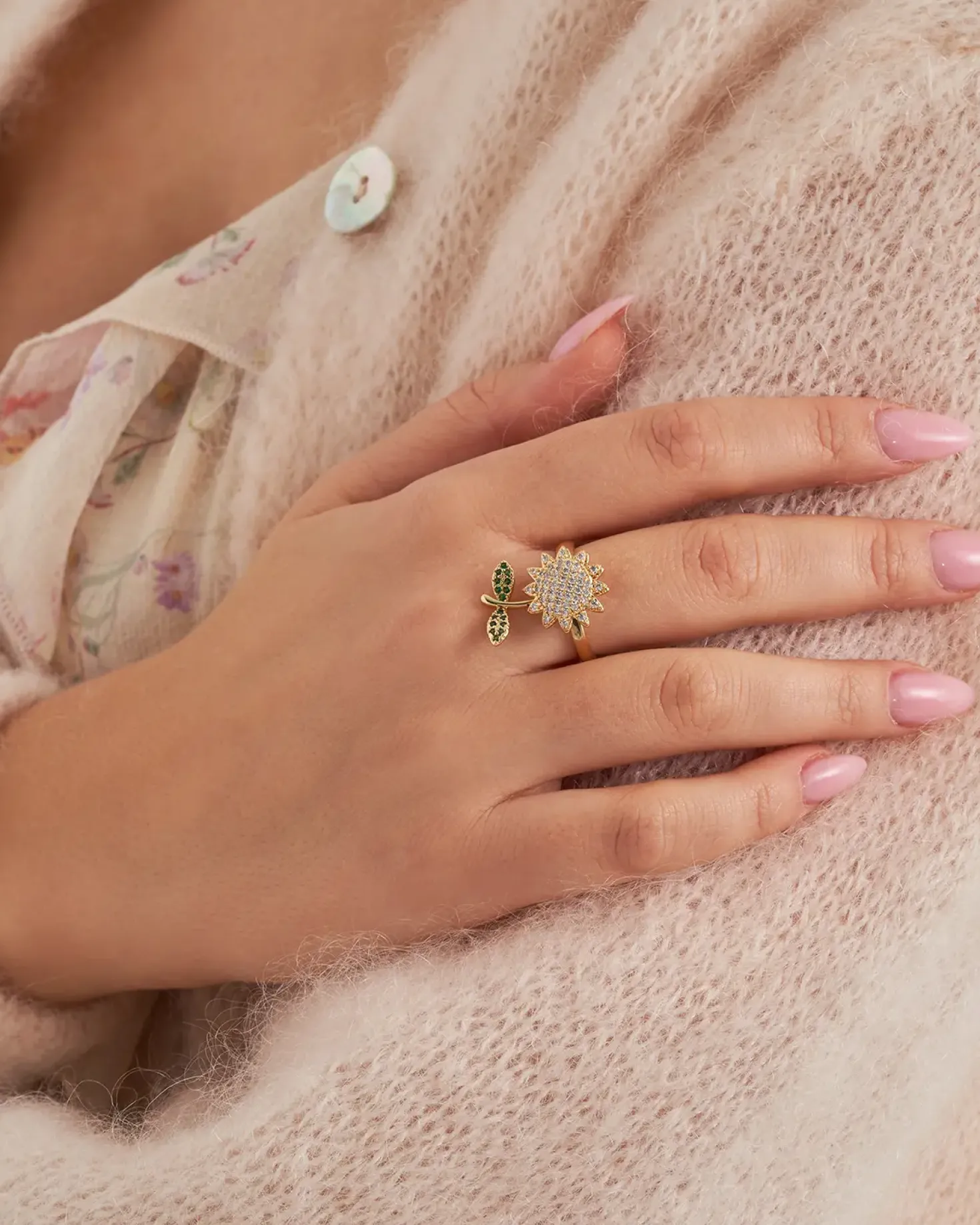 Bague - Dazzling Sunflower