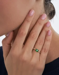 Bague - Green Rectangle