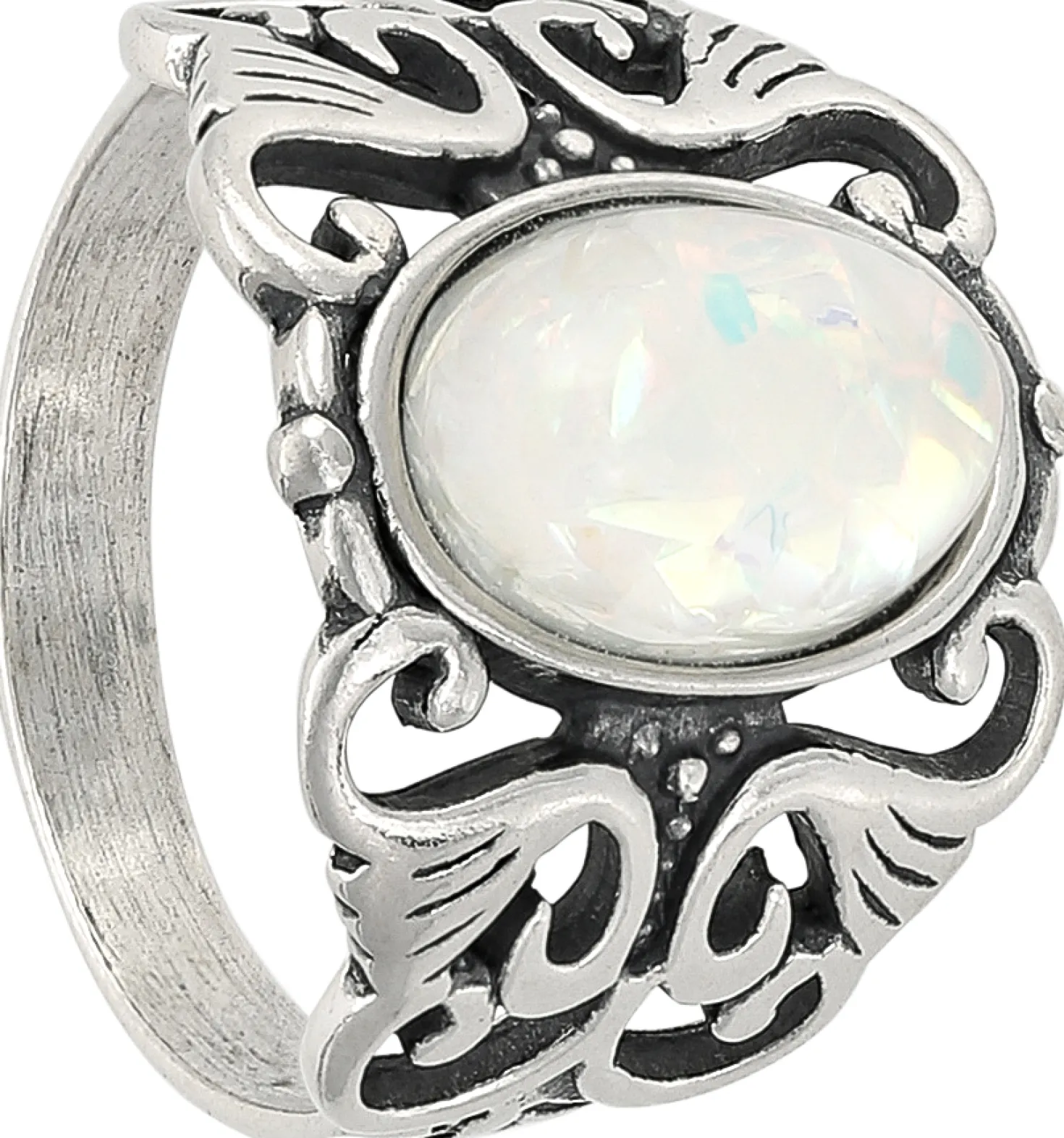 Bague - Silver Opal