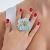 Bague - Transparent Green