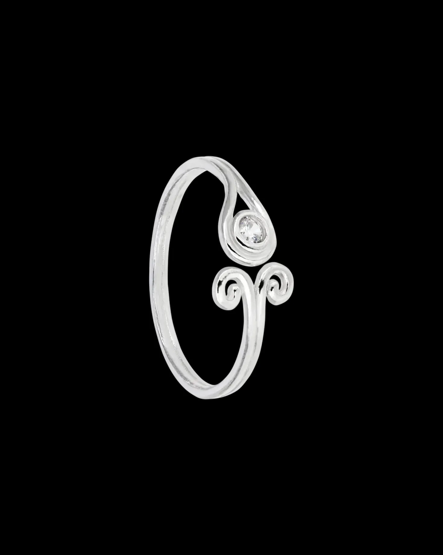 Bague d'orteil - Zirconia Swirl