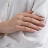 Bague en argent massif - Cuddling Moon