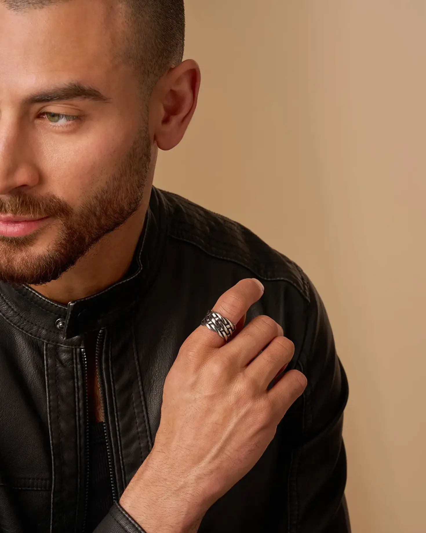 Bague pour homme - Antique Weave