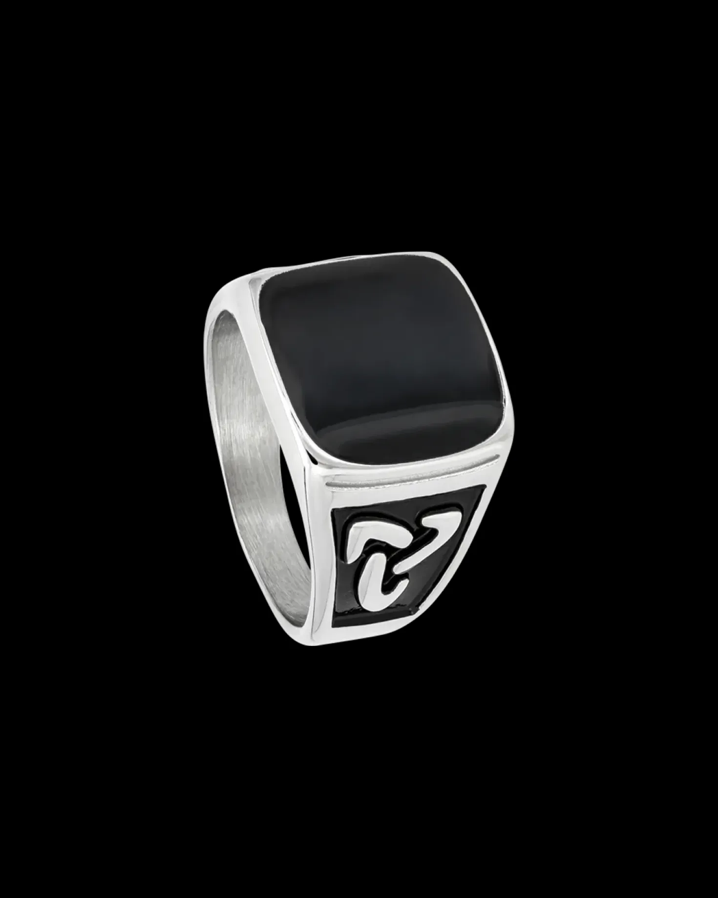 Bague pour homme - Steel Enamel