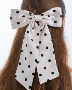 Barrette - Black Dots