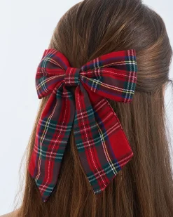 Barrette - Checkered Red