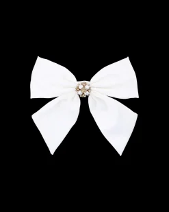 Barrette - White Bow