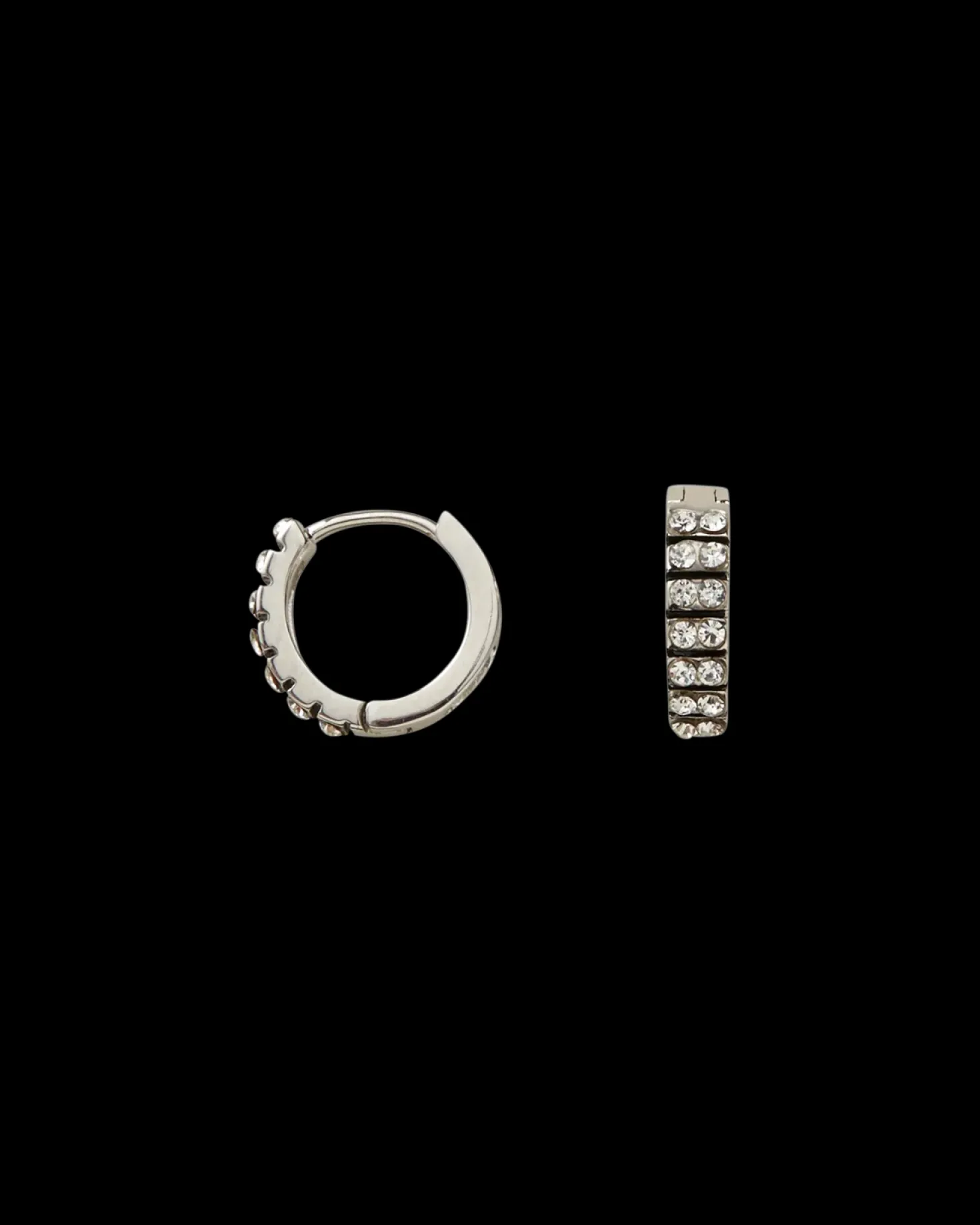 Boucles d'oreilles - Black Silver