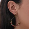 Boucles d'oreilles - Colourful Agate
