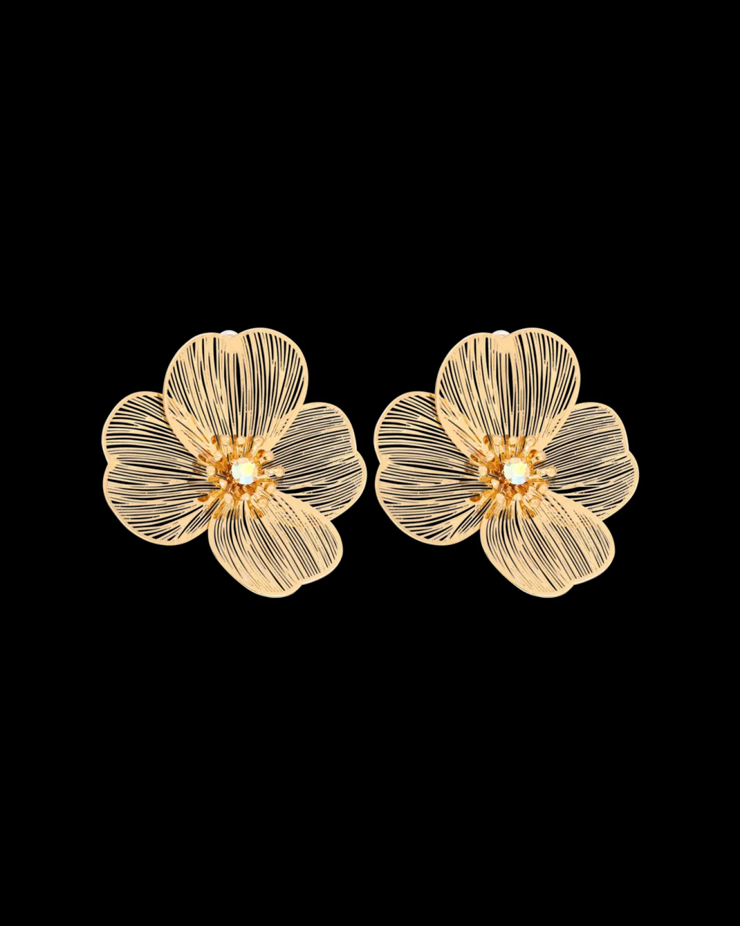 Boucles d'oreilles - Golden Petal