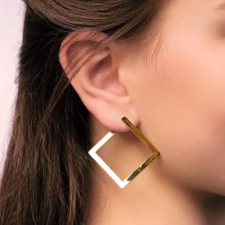 Boucles d'oreilles - Open Square
