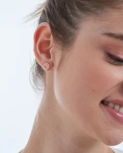 Boucles d’oreilles - Rose Cateye