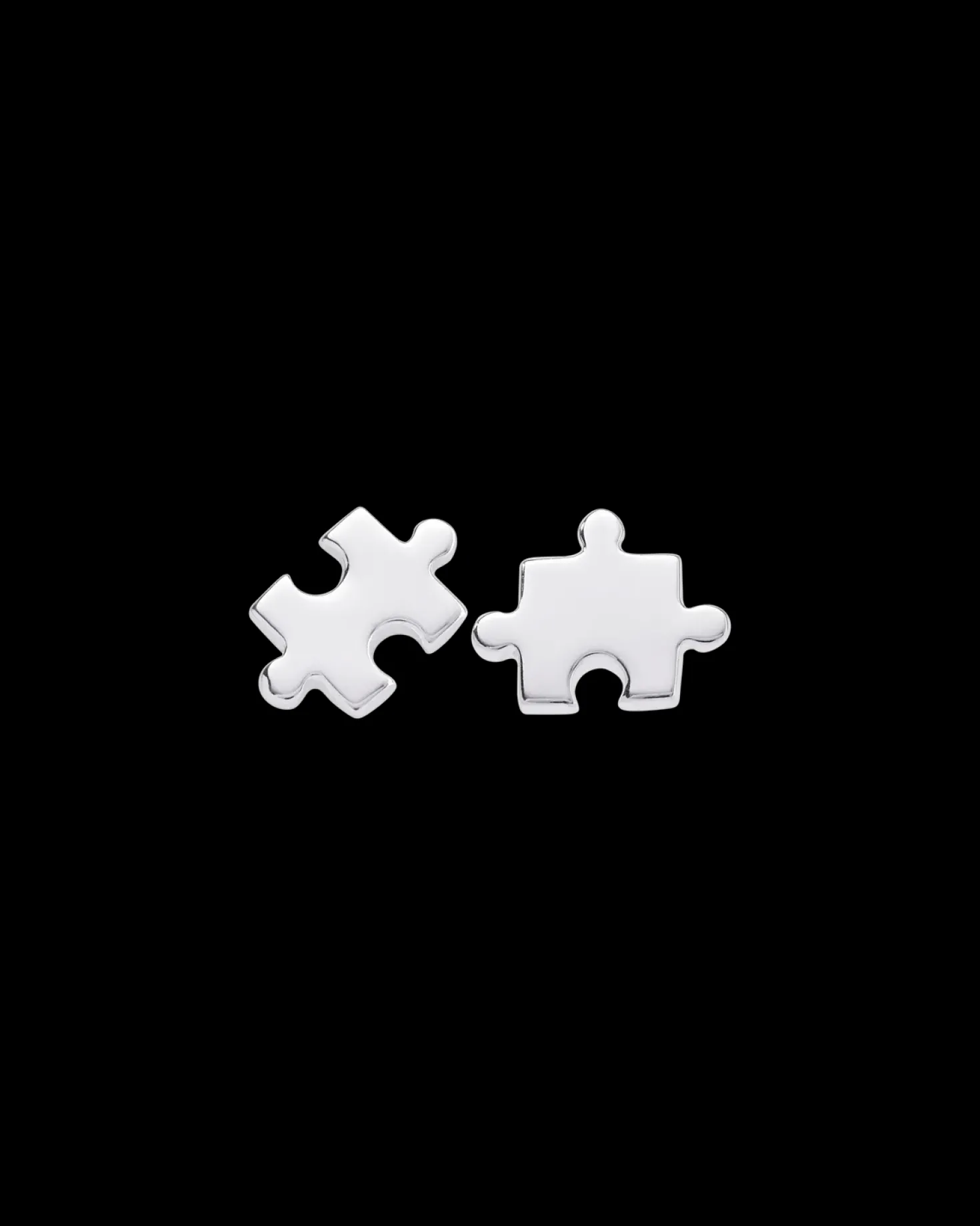 Boucles d'oreilles - Silver Puzzle