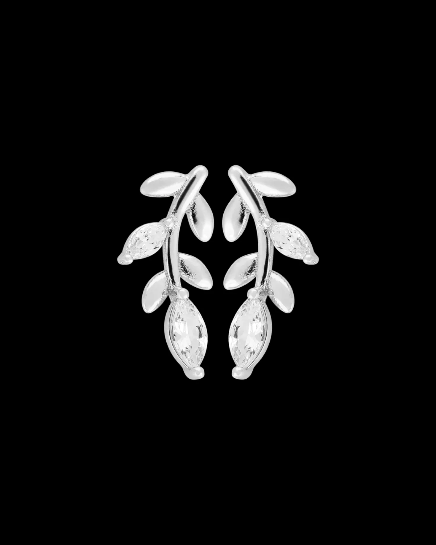 Boucles d'oreilles - Silver Leaf