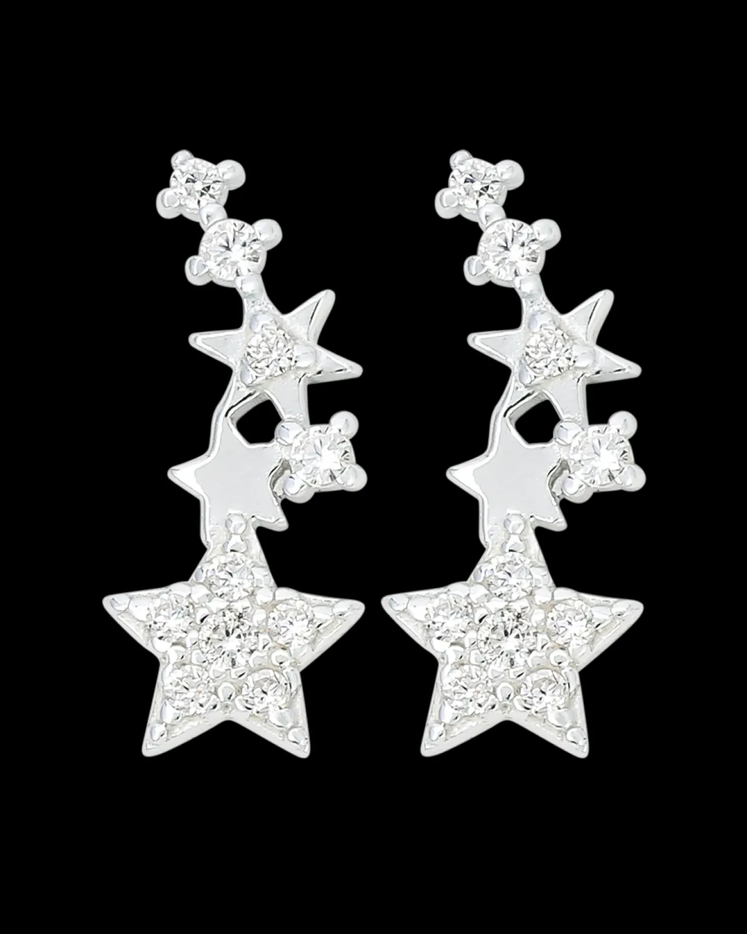 Boucles d'oreilles - Silver Shooting Star