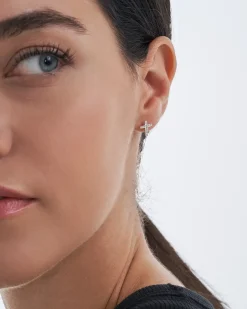 Boucles d'oreilles - Silver Cross
