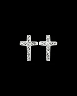 Boucles d'oreilles - Silver Cross