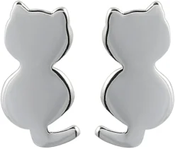 Boucles d'oreilles - Silver Cat