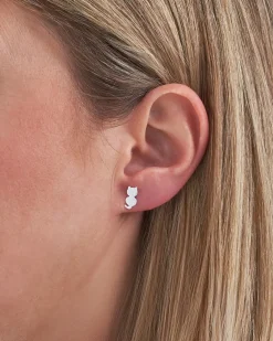 Boucles d'oreilles - Silver Cat