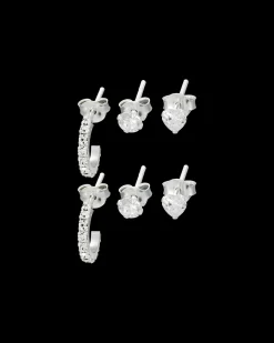 Boucles d'oreilles - Triple Silver