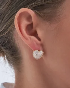 Boucles d'oreilles - Zirconia Hearts