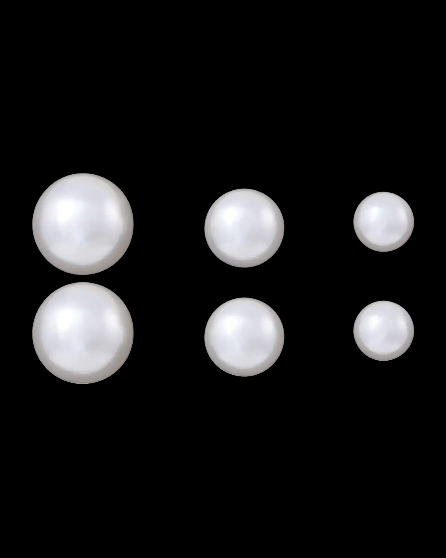 Boucles d'oreilles argentées - Perles