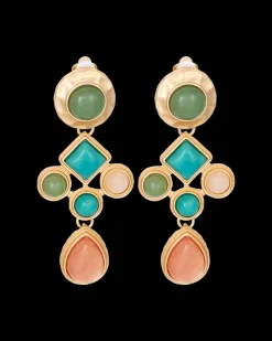 Boucles d'oreilles clips - Geometric Vintage
