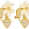 Boucles d'oreilles clips - Flower Charm