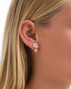 Boucles d'oreilles clips - Flower Charm