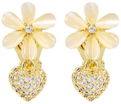 Boucles d'oreilles clips - Flower Charm