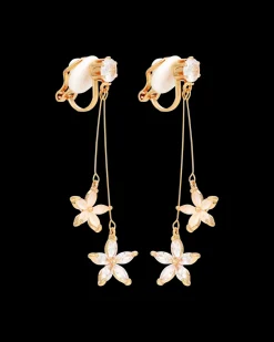 Boucles d'oreilles clips - Golden Blossom