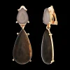 Boucles d'oreilles clips - Gem Teardrops