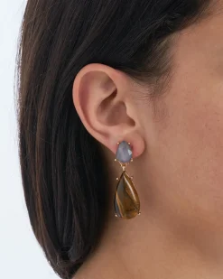 Boucles d'oreilles clips - Gem Teardrops