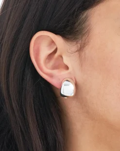 Boucles d'oreilles clips - Smooth Silver