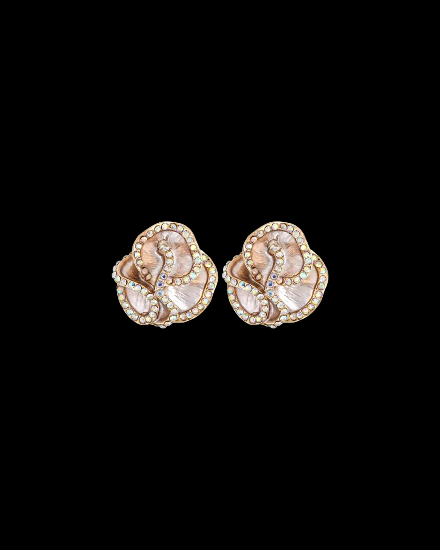 Boucles d'oreilles clips - Grey Shimmer