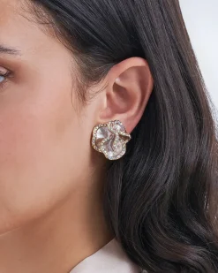 Boucles d'oreilles clips - Grey Shimmer