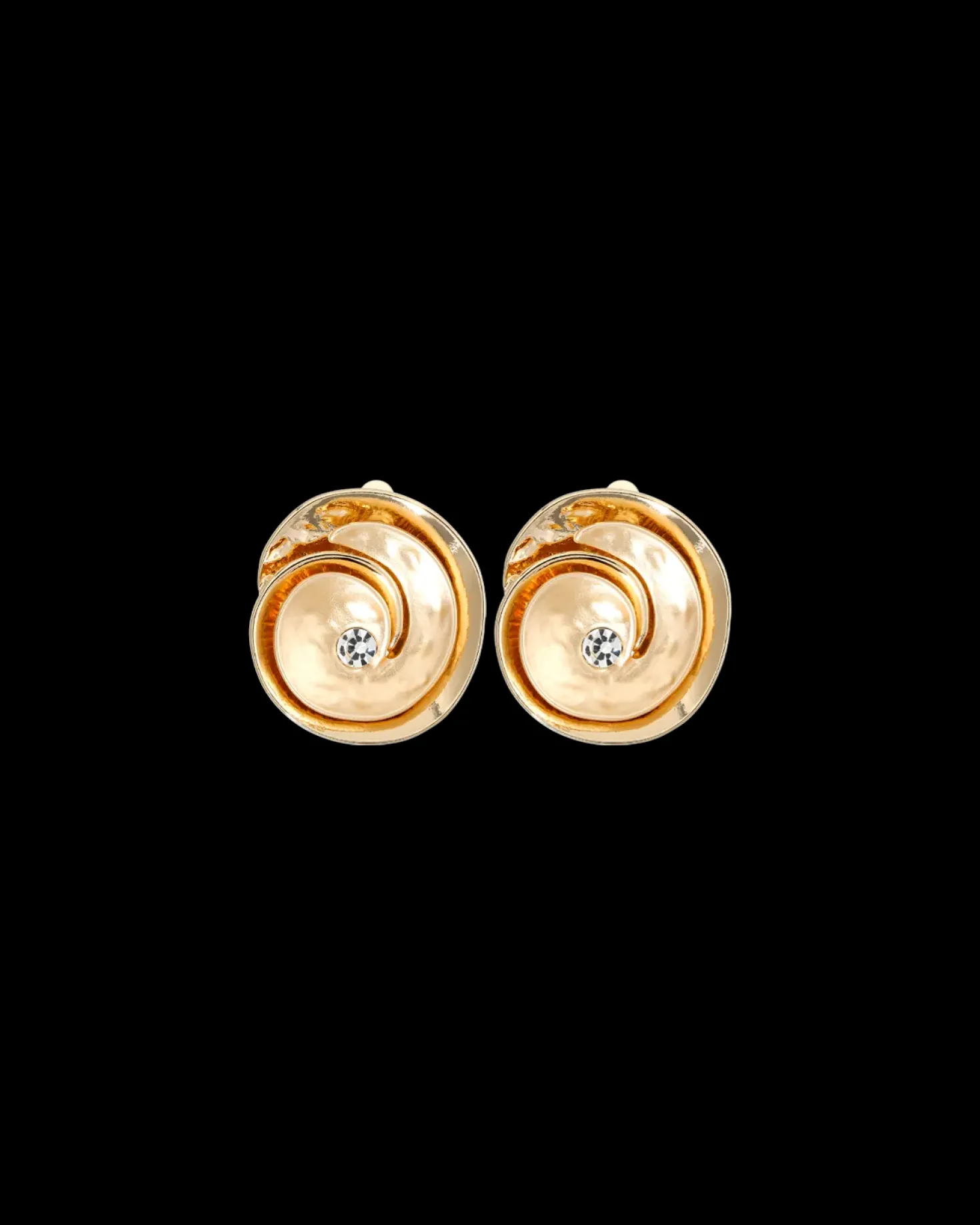 Boucles d'oreilles clips - Golden Shell