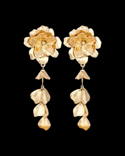 Boucles d'oreilles clips - Golden Flower