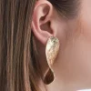 Boucles d'oreilles clips - Golden Leaf