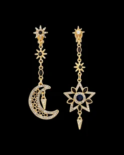 Boucles d'oreilles clips - Black Moon
