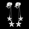 Boucles d'oreilles clips - Silver Blossom
