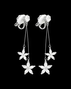 Boucles d'oreilles clips - Silver Blossom