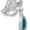 Boucles d'oreilles clips - Œil de chat bleu