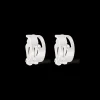 Boucles d'oreilles clips - Silver Creole